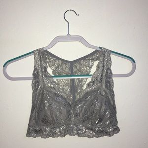 Grey laced bralett